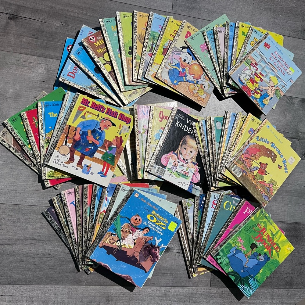 HUGE Lot of 55 Vintage Little Golden Books